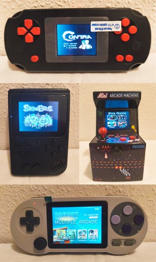 Lote de 4 Consolas Retro Arcade