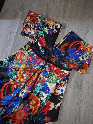 Vestido estampado floral talla única