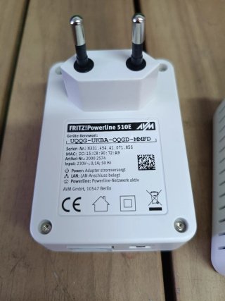Fritz!Powerline 510E Set Alemán - Adaptador de Red