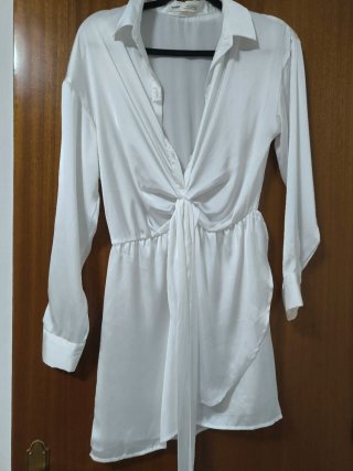 Vestido Pull&Bear blanco