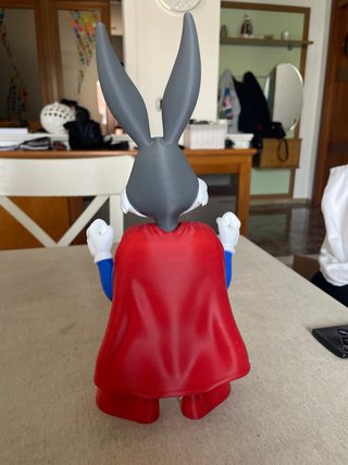Bugs Bunny Superman Stampa 3D Plaplus 30cm