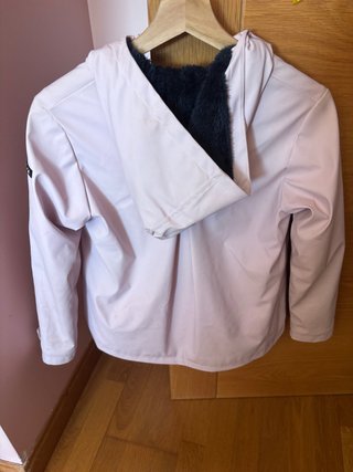 Chubasquero Batela niña rosa forro talla 10