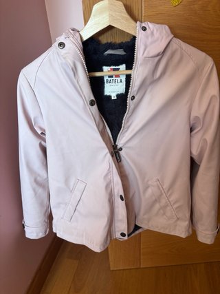 Chubasquero Batela niña rosa forro talla 10
