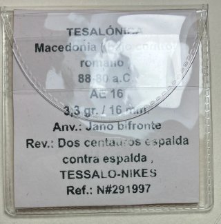 Moneda griega Tesalónica 88-80 a.C.
