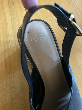 Sandalias tacón ancho negras y marrones