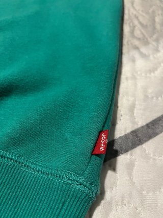 Sudadera Levi's verde logo grande