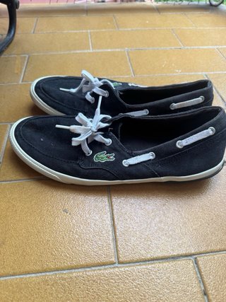 Náuticas Lacoste Ramer Negras Talla 41