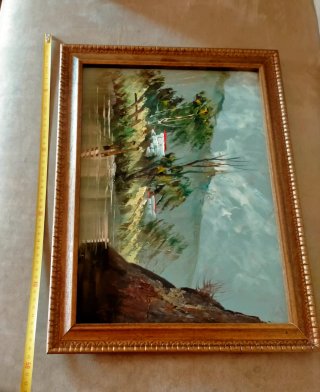 Quadro Olio su Tavola Firmato Cortese