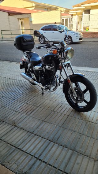 Moto Custom Zing II 125cc Negra