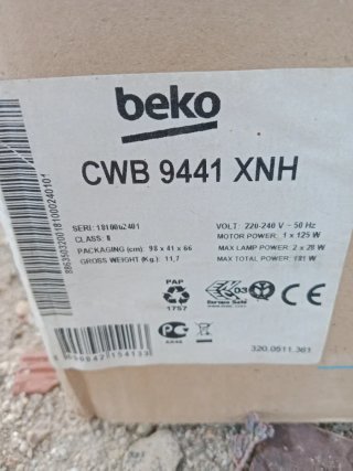 Campana extractora Beko 90 cm NUEVA