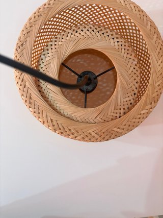 Lámpara SINNERLIG IKEA bambú