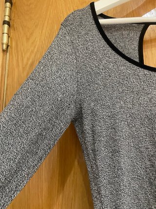 Blusa manga larga gris talla L