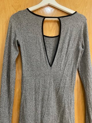 Blusa manga larga gris talla L