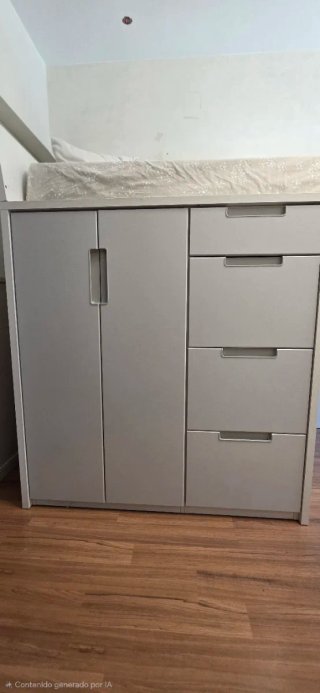 Cama modular infantil/juvenil con escritorio