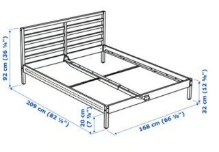 Cama Tarva Ikea Madera + Colchón de regalo