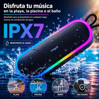 ALTAVOZ BLUETOOTH 20W IPX7 RGB TWS DSP BASS+ USB-C
