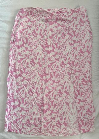 Falda larga floral abierta