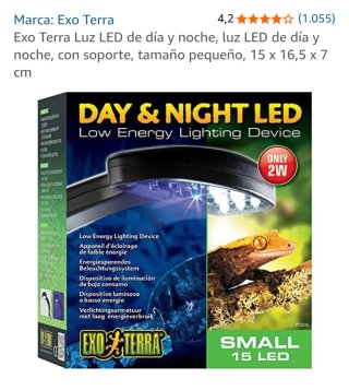 Terrario Exo Terra Nano 16L con Luz LED