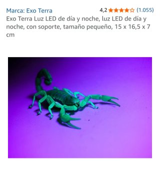 Terrario Exo Terra Nano 16L con Luz LED