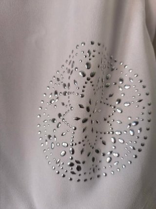 BLUSA DESIGUAL BLANCA TALLA M