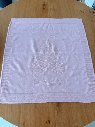 Mantas bebé rosa BENETTON y GAMBERRITOS