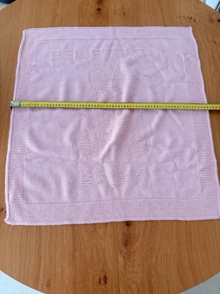 Mantas bebé rosa BENETTON y GAMBERRITOS
