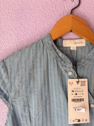 Camisa asimétrica rayas Zara nueva