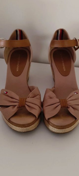 Sandalias Cuña Tommy Hilfiger Beige Talla 36