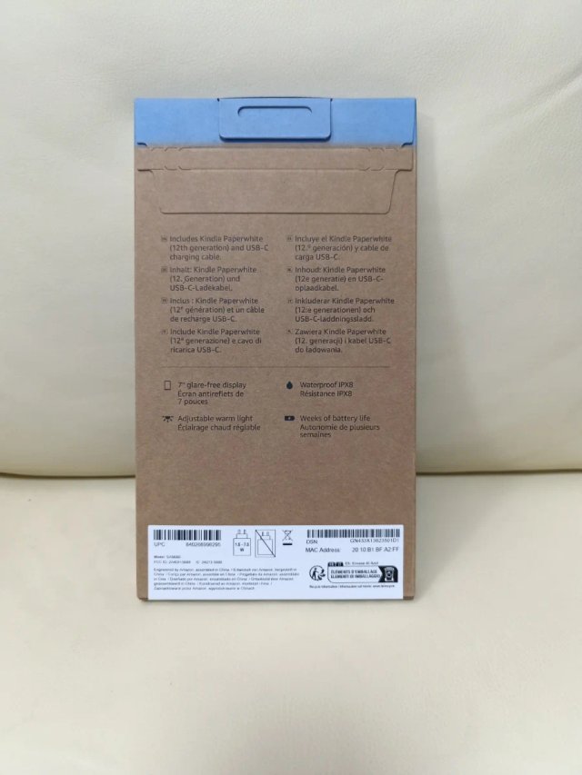 Kindle Paperwhite 12ª Ger 16GB Preto