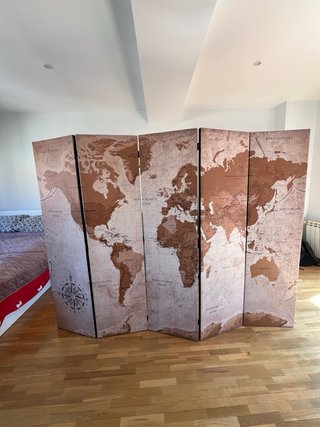 Biombo Mapa del Mundo
