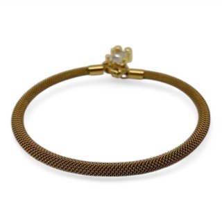 PULSERA DORADA CON OSITO TOUS