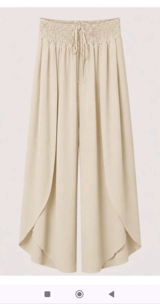 Falda Pantalón Beige Talla Única