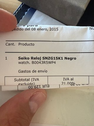 Reloj Seiko 5 Sports SNZG15K1 Automático