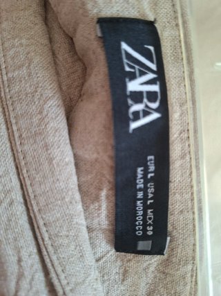 Falda larga beige