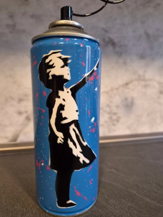Scultura Bomboletta Pop Art Banksy