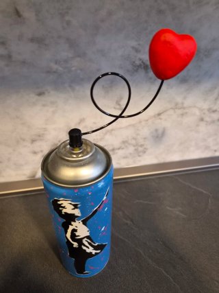 Scultura Bomboletta Pop Art Banksy
