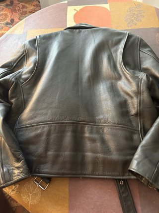 Chaqueta motera cuero negra Talla XL