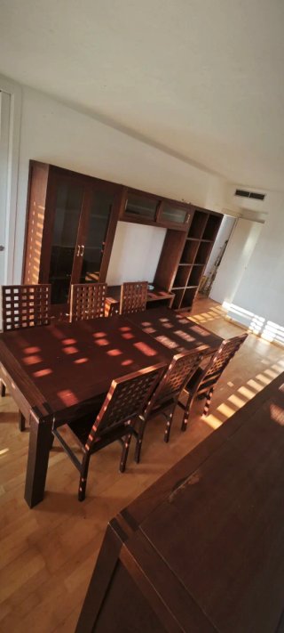 Mesa Comedor Teca + 6 Sillas