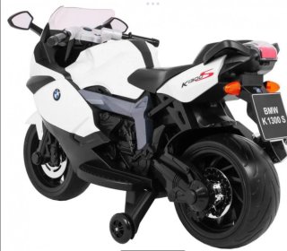 Moto Eléctrica Infantil BMW K1300S Blanca 12V