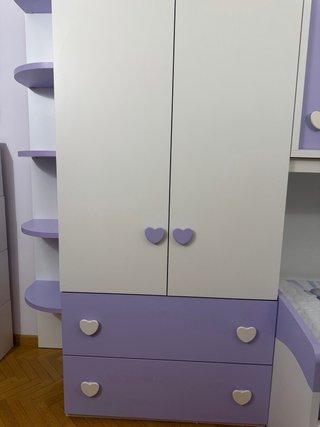 Cameretta a ponte con2letti(1estraibile+materasso)