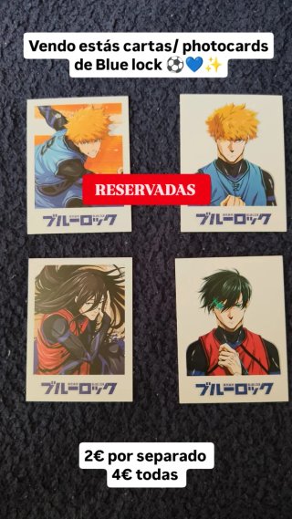 Cartas / Photocards Blue Lock