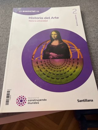 Libro historia del arte  segundo bachillerato