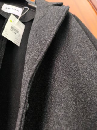 ABRIGO LOSAN, COLOR GRIS OSCURO, TALLA S