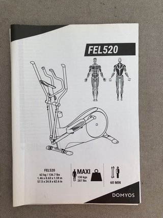 Bicicleta Elíptica con Pantalla y Pulsómetro