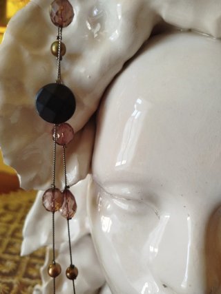 Collana vintage con pietre colorate
