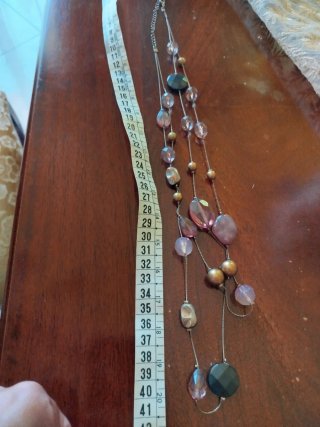 Collana vintage con pietre colorate