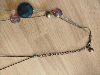 Collana vintage con pietre colorate