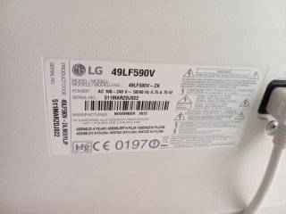 TV LG 49 Blanca