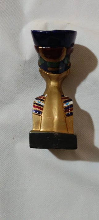 Busto Nefertiti  Jeroglíficos, pintado a mano.