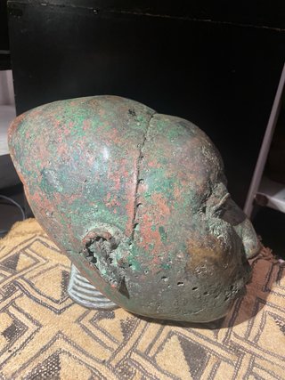 Máscara Arte Africano Bronce